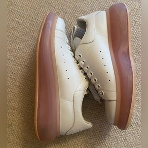 Alexander McQueen transparent sole oversized shoes